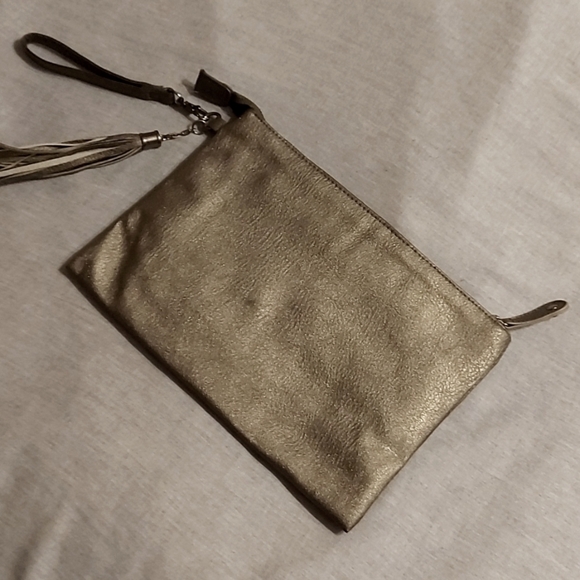 Atmosphere Pewter Gunmetal Studded Wristlet/Clutch - Picture 3 of 5